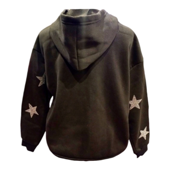 Star Rhinestone Zip-up Hoodie - Picture 2 of 6